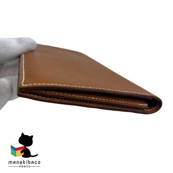 HERMES エルメス フレミング MC2 2つ折り 長財布 札入れ ゴールド  