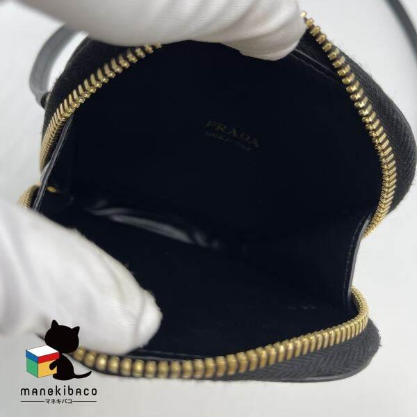 PRADA プラダ 美品 サフィアーノ レザー 2way 2WAY フォンポーチ