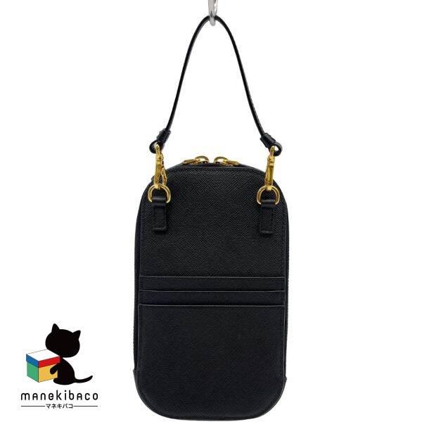 PRADA（プラダ） 美品 サフィアーノ レザー 2way 2WAY フォンポーチ