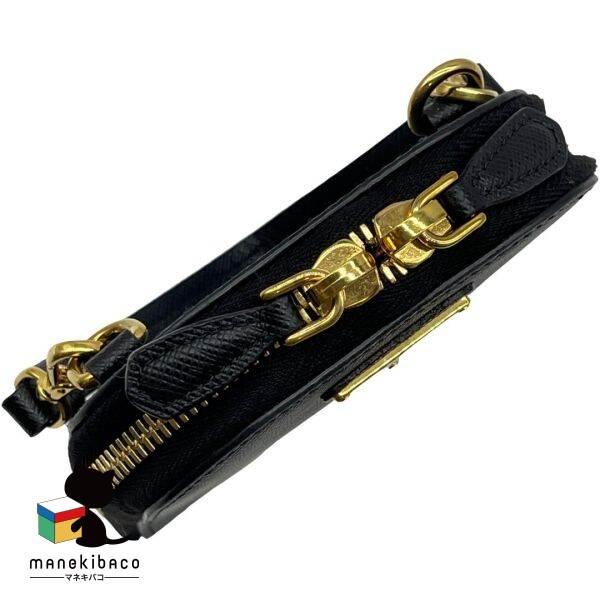 PRADA プラダ 美品 サフィアーノ レザー 2way 2WAY フォンポーチ