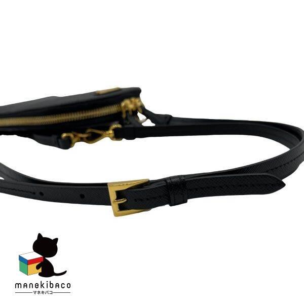 PRADA サフィアーノレザー スマホショルダーバッグ PRADA プラダ 美品 サフィアーノ レザー 2way 2WAY フォンポーチ