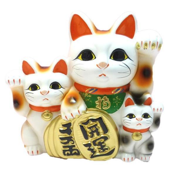 招き猫 置物 まねきねこ 開店祝い 招き猫の右手は金運 左手はお客様を