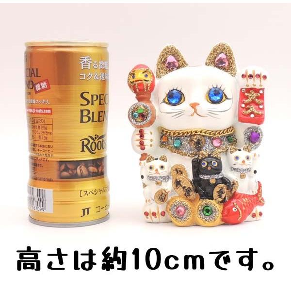 招き猫 親子 陶器 置物 開運 陶器 親子招き猫 まねきねこ 縁起物 置物 303-206 : テンマヤ