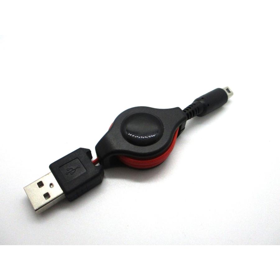 3ds Usb充電ケーブル 70cm リールタイプ 2ds 3dsll 並行輸入品 充電器 Dsill Ad 3023 Dsi New兼用 Bk