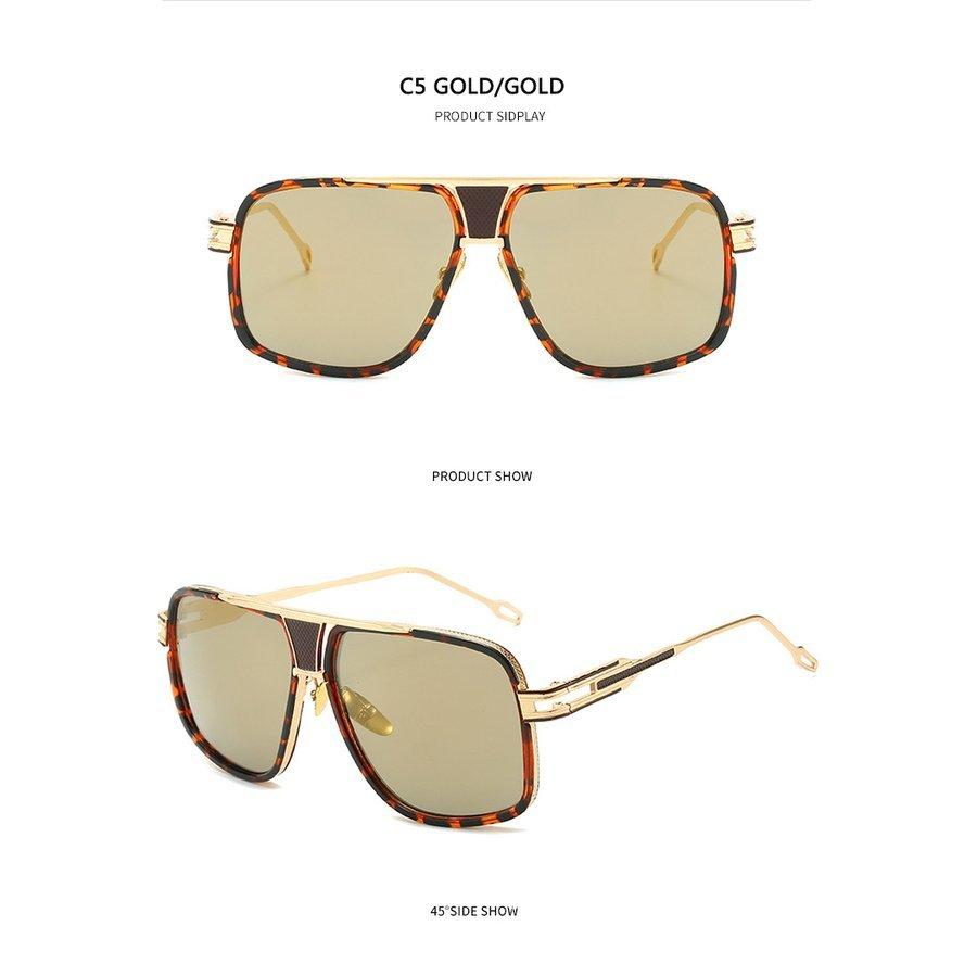 メンズ サングラス 古典的 特大 男性 デザイナー レトロ ビンテージ スクエアサングラス Uv メガネ マネサヤフーショッピング店 通販 Yahoo ショッピング