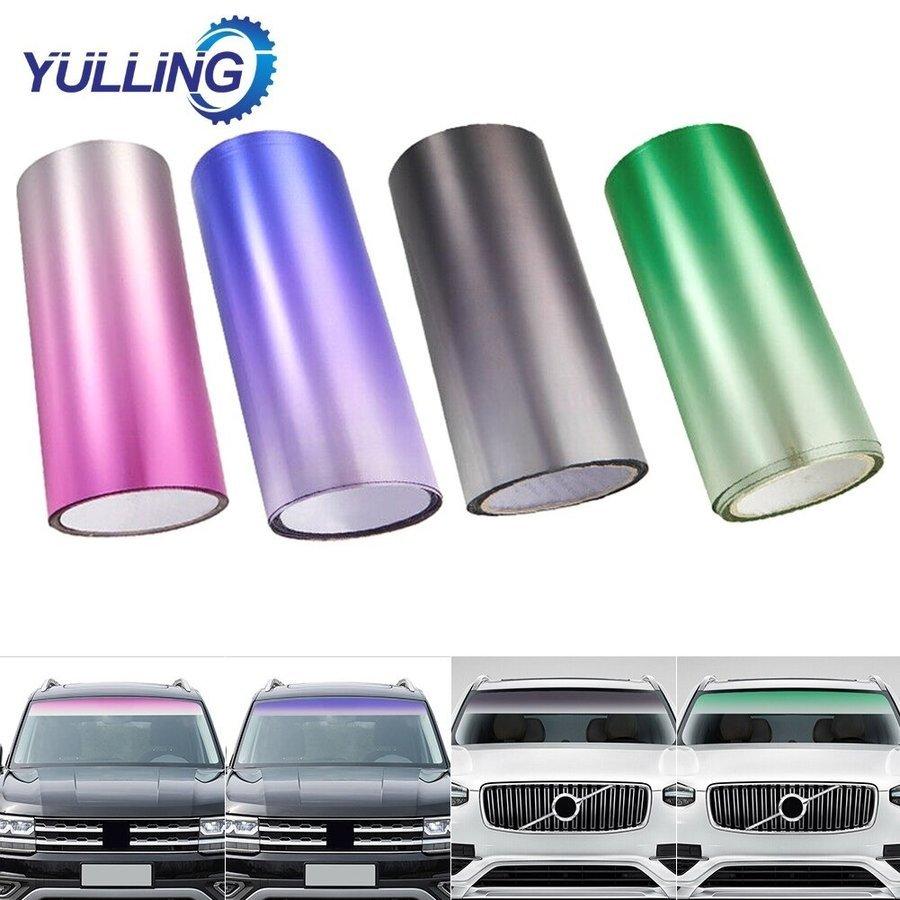 150 cm 車 サンバイザー カラーフィルム 自動車用ステッカー フロント窓ガラス Uv シェード