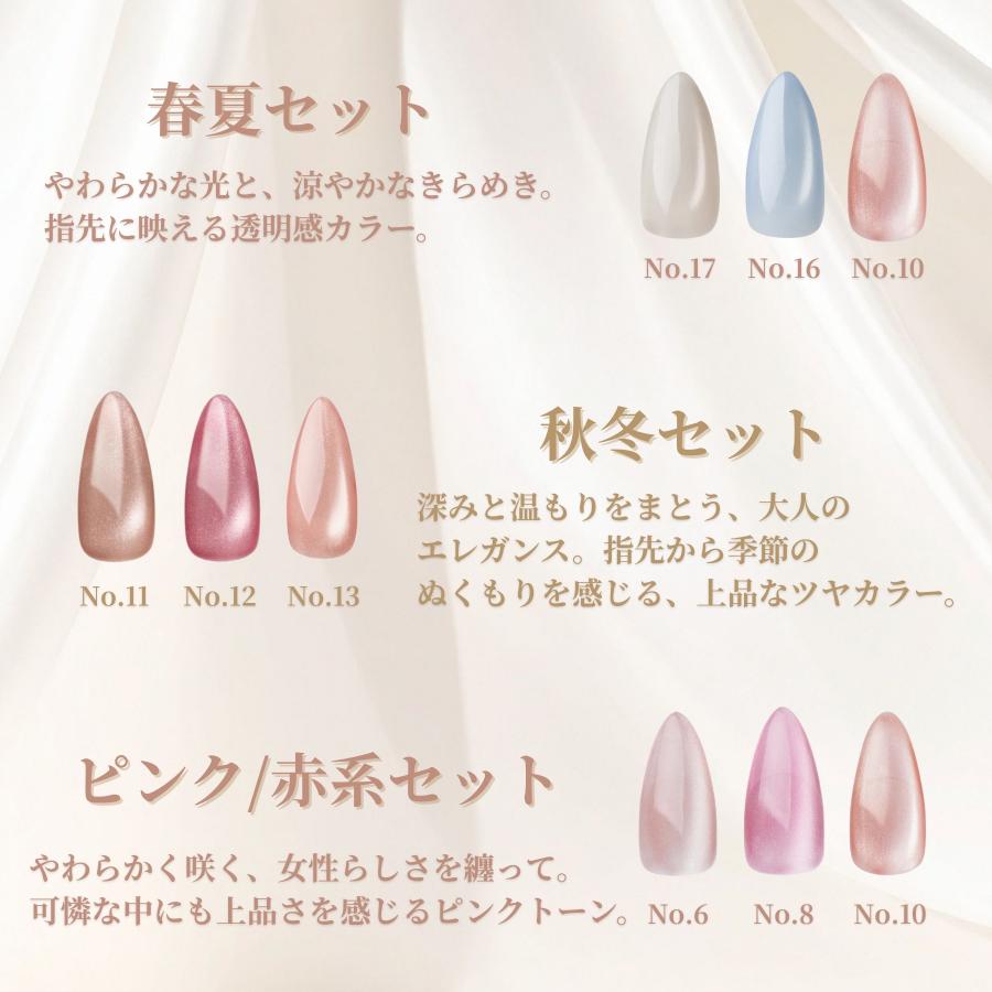 ジェリスト パケットカラージェル 全色セット オマケたくさん✨️ ジェリスト GELIST つやマグ マグネットネイル 7g 3色セット