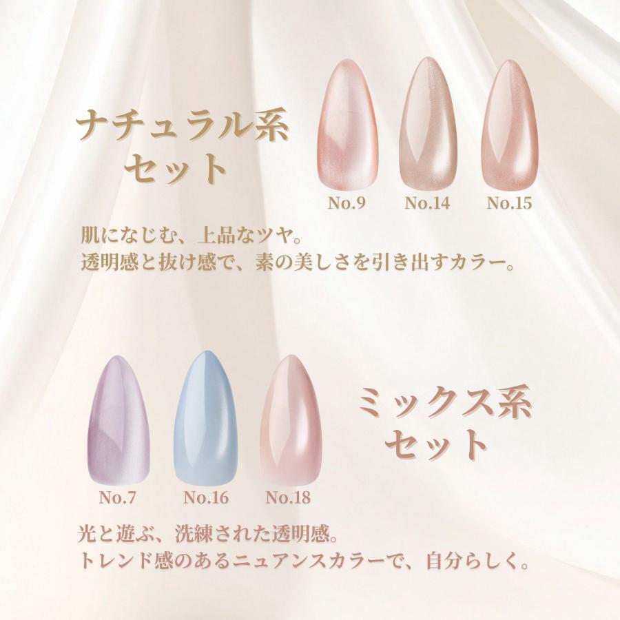【まとめ売り】プロ仕様マグネットジェル 14点セット ジェリスト GELIST つやマグ マグネットネイル 7g 3色セット