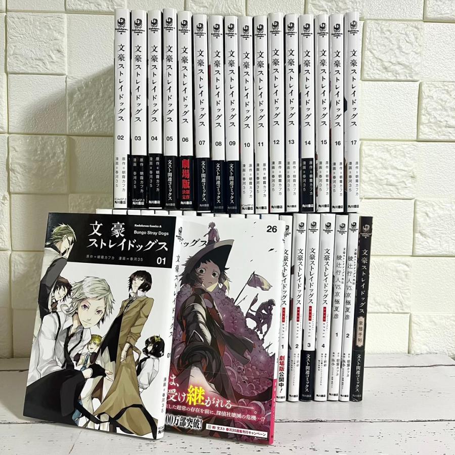 文豪ストレイドッグス 全巻セット 関連本付き 商品写真掲載 中古 文豪ストレイドッグス 全巻セット 関連本付き 商品写真掲載 中古