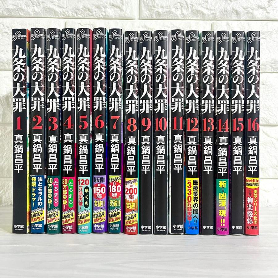 九条の大罪 全巻セット 1〜16巻 商品写真掲載 中古 送料無料 翌日発送