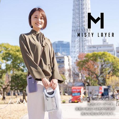 MISTY LAYER ボディバッグ ミストをまとうような柔らかい透け感と上品な風合い バイオレット MLBb-VL｜mangerou｜06