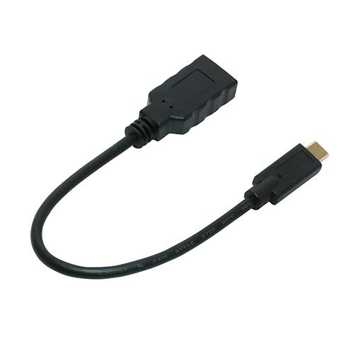 〔5個セット〕 MCO USB Type-C 3.1 Gen2対応ホストケーブル 0.15m ブラック SAD-CH03/BKX5｜mangerou｜02