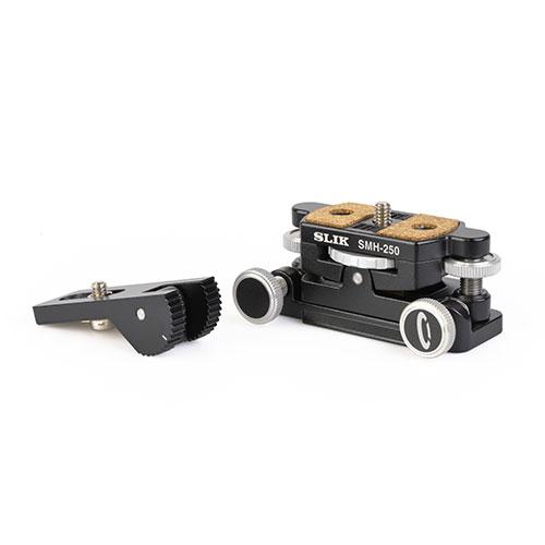 スリック SLIK SMH-250 微動方式押しねじ式の2軸微動雲台。高度補助ウェッジ付属 SMH-250の画像