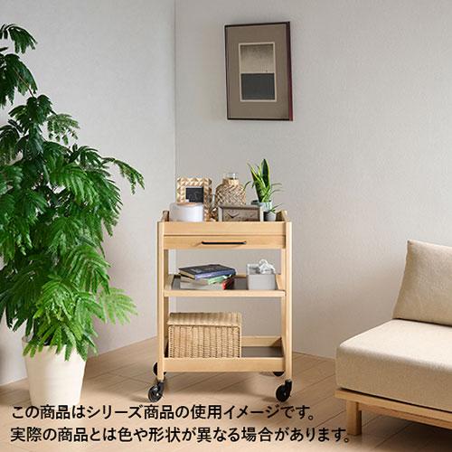 弘益 TORE-3H(NA) トーレ ワゴン 引き出し付 ナチュラル TORE3HNAの画像