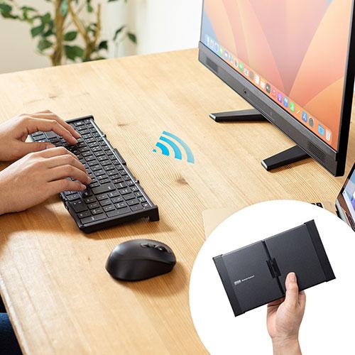 サンワサプライ Bluetooth折りたたみフルキーボード SKB-BT35BK_3