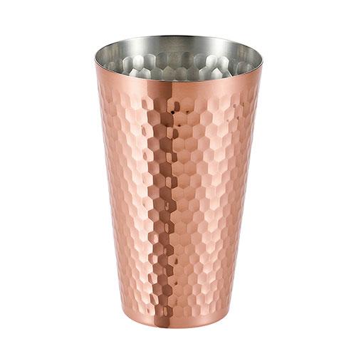 食楽工房 純銅タンブラー450ml ペア(木箱入) 〔φ8.2×13.2cm〕 C7122059の画像
