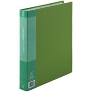 ジョインテックス クリアファイル/ポケットファイル 〔A4/タテ型 10冊入り〕 60ポケット 緑 D049J-10GR