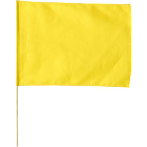 (まとめ)アーテック 旗/フラッグ 〔大〕 600mmX450mm ポリエステル製 軽量 黄 〔×30セット〕｜mangerou