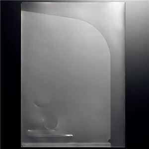 (まとめ) TANOSEE クリアホルダーダブルポケット A4 クリア 1パック(10枚) 〔×10セット〕