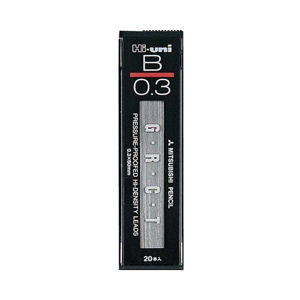 (まとめ) 三菱鉛筆 シャープ替芯Hi-uni0.3 B HU03300B 1個(20本) 〔×30セット〕