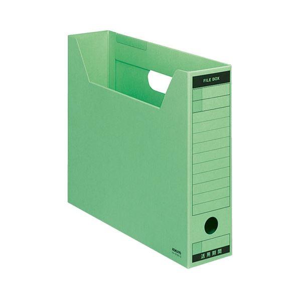 (まとめ)コクヨファイルボックス-FS(Bタイプ) A4ヨコ 背幅75mm 緑 A4-SFBN-G 1セット(5冊) 〔×3セット〕
