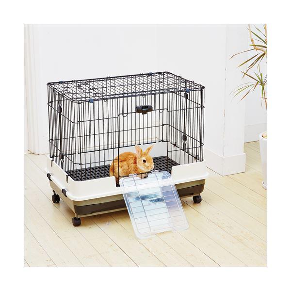 完動品 ラパン 掃除のしやすい広々ケージ ノワール〔ペット用品〕 【Q2268482744】(12337円)