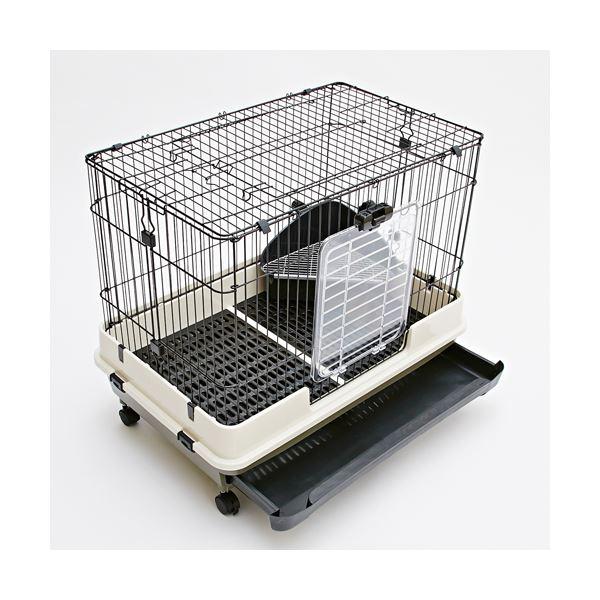 完動品 ラパン 掃除のしやすい広々ケージ ノワール〔ペット用品〕 【Q2268482744】(12337円)