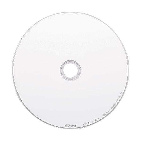 (まとめ)JVC 音楽用CD-R 80分1-48倍速対応 ホワイトワイドプリンタブル スピンドルケース AR80FP30SJ1 1パック(30枚)〔×5セット〕_1