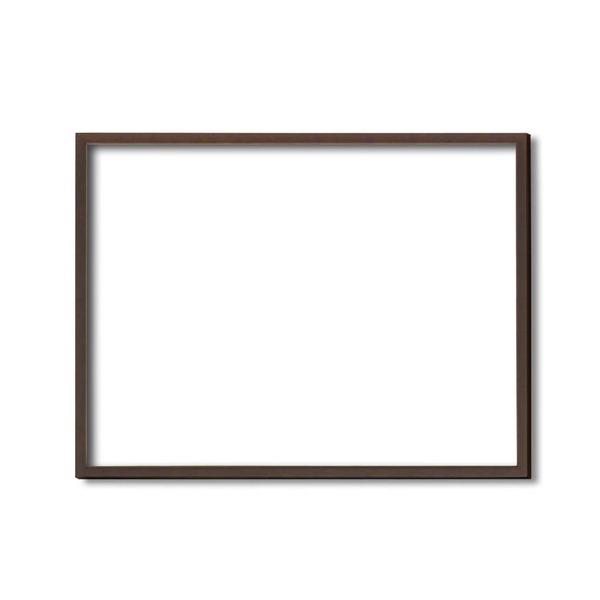 〔 木製額 〕 デッサン額 三三サイズ 606×455mm ブラウン 壁掛けひも付き UVカットアクリル 木製 フレーム 額縁 額