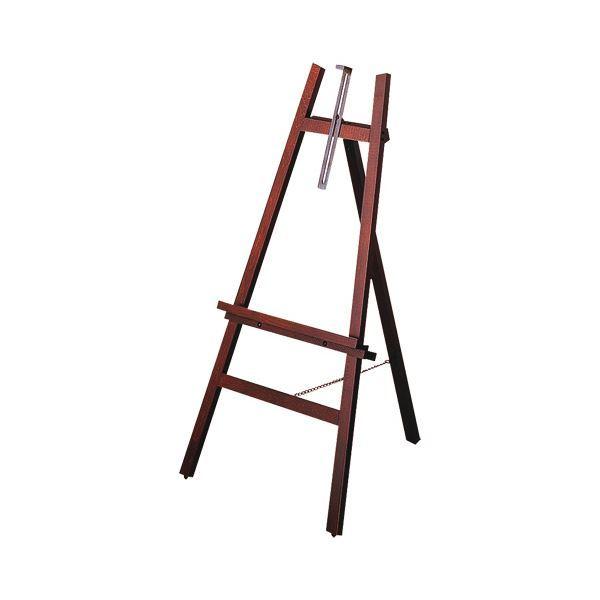 ナカバヤシ 木製イーゼル Hタイプ ダーク木目 EZ-201DM 1台〔組立品〕