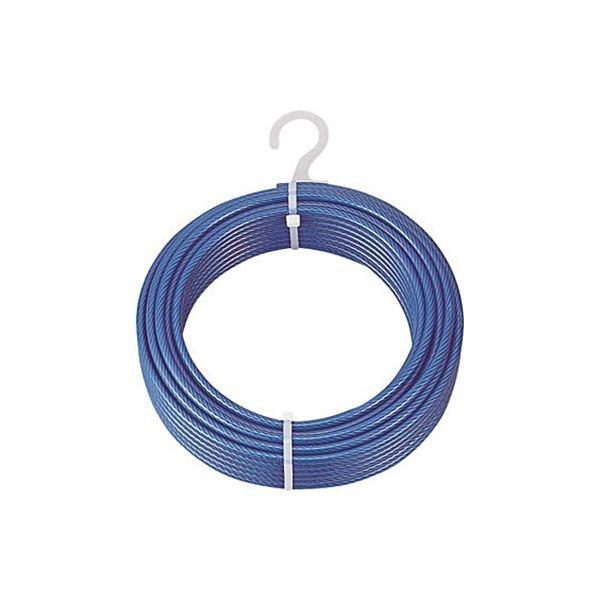 【翌日発送可能】 TRUSCO メッキ付ワイヤロープ 1本 CWP-2S100 Φ2(3)mm×100m PVC被覆タイプ 物干し竿、ロープ