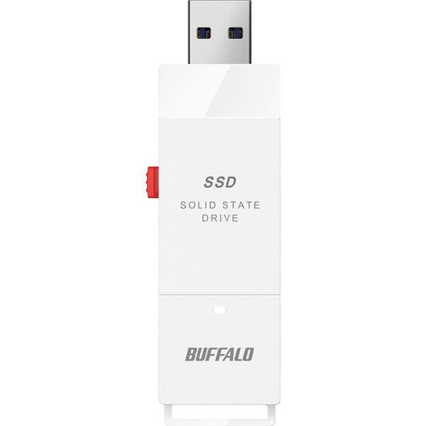 バッファロー PC対応 USB3.2(Gen2) TV録画 スティック型SSD 1TB ホワイトType-C付属 SSD-SCT1.0U3-WA｜mangerou｜02