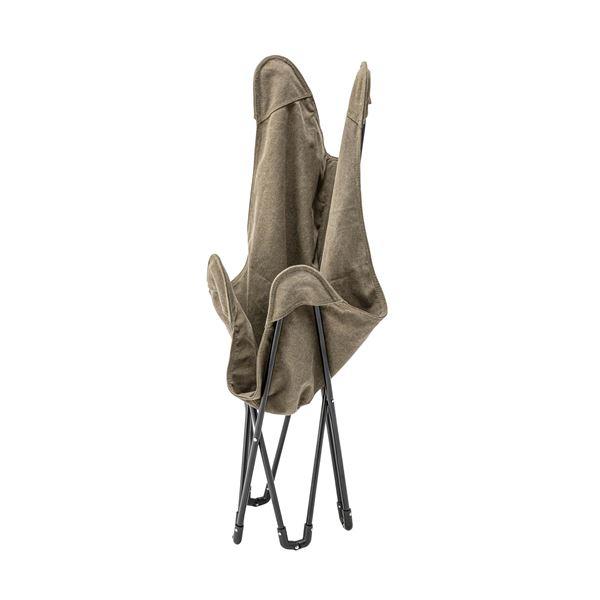 折りたたみ椅子 約幅73.5cm カーキ スチール フォールディングチェア 完成品 リビング ダイニング インテリア家具_1