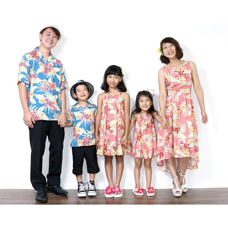 かりゆしウェア 沖縄 アロハシャツ Mango House リゾート 結婚式 お揃い ペア キッズ キャミソールワンピース トロピカルウコン 1cm 140cm l マンゴハウス ヤフー店 通販 Yahoo ショッピング