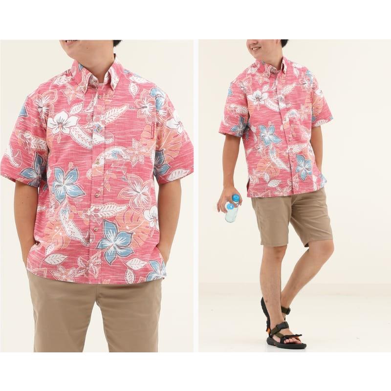 MANGO HOUSE かりゆしウェア 商品名『紅型夏風ボーダー』商品一覧 かりゆしウェア 沖縄アロハ