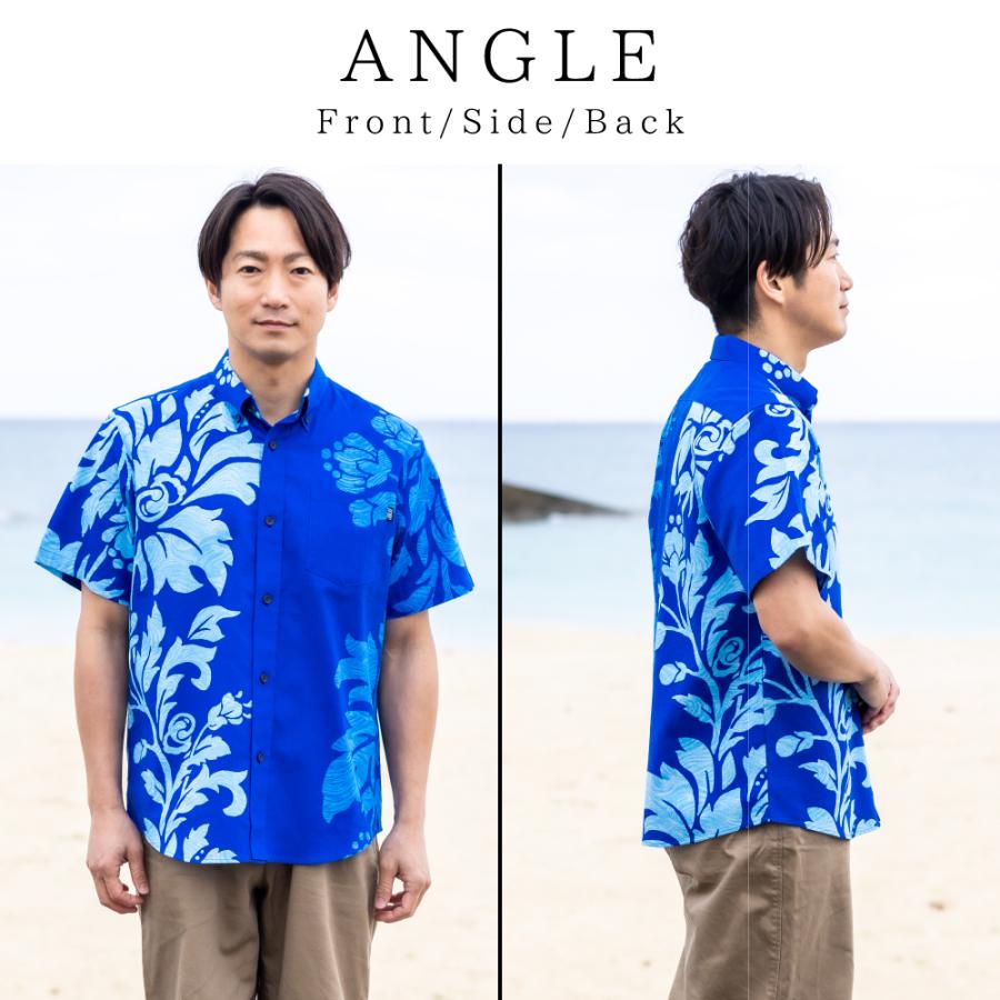 men's ボタンダウン 琉創　かりゆしウェアＬサイズ　アロハ沖縄　ノーアイロン men's ボタンダウン 琉創 かりゆしウェアLサイズ アロハ沖縄