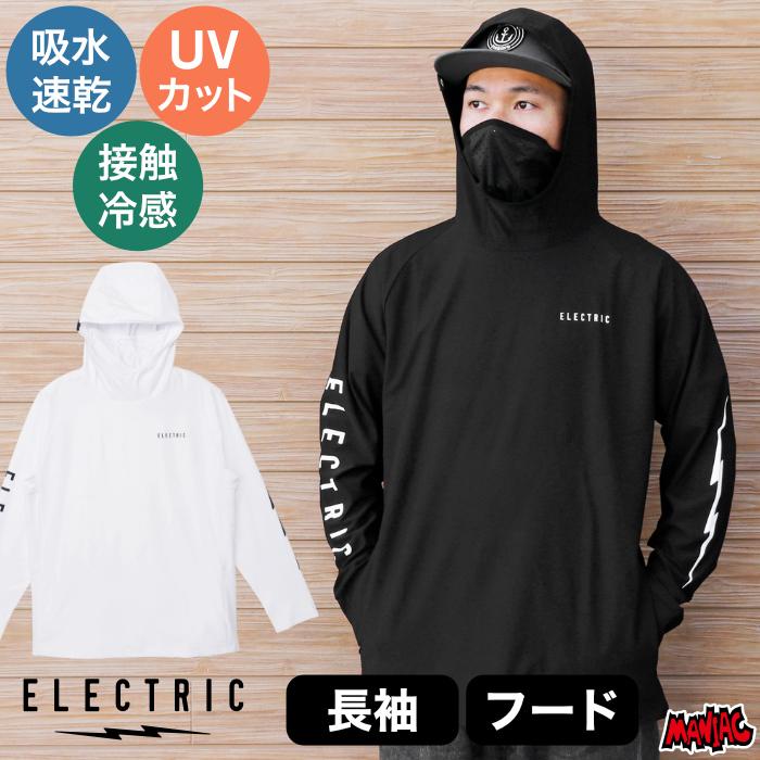 【値下交渉歓迎】クローバル　フラッシュフードパーカー　ダメージ加工　Lサイズ ELECTRIC（エレクトリック） ドライ パーカー フード 速乾 メンズ
