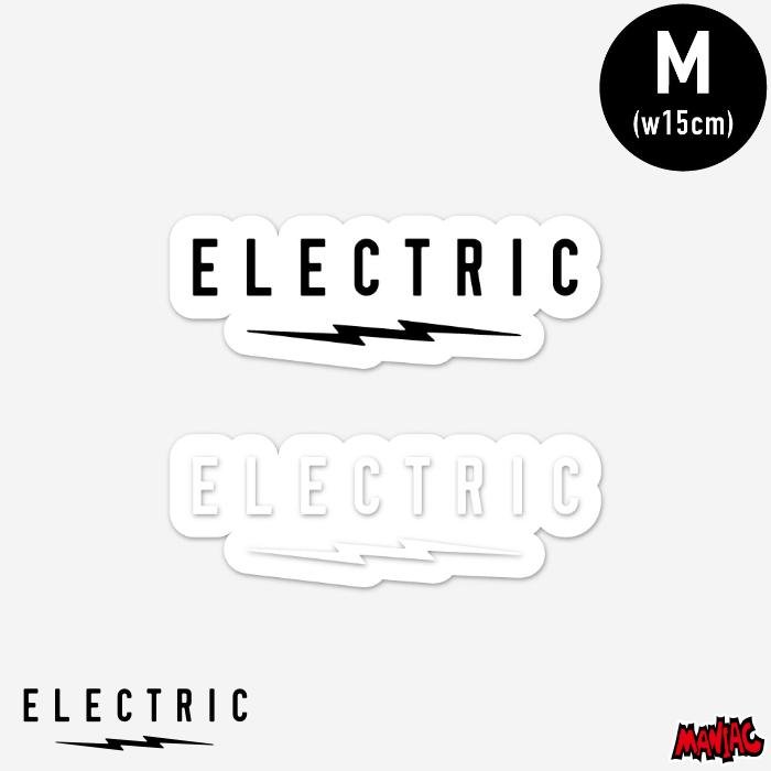サーフィン ステッカー エレクトリック ELECTRIC UNDERVOLT CLEAR STICKER - Mサイズ E24MA03 ロゴステッカー シールタイプ | ELECTRIC
