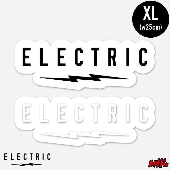 サーフィン ステッカー エレクトリック ELECTRIC UNDERVOLT CLEAR STICKER - XLサイズ E24MA05 ロゴステッカー シールタイプ | ELECTRIC