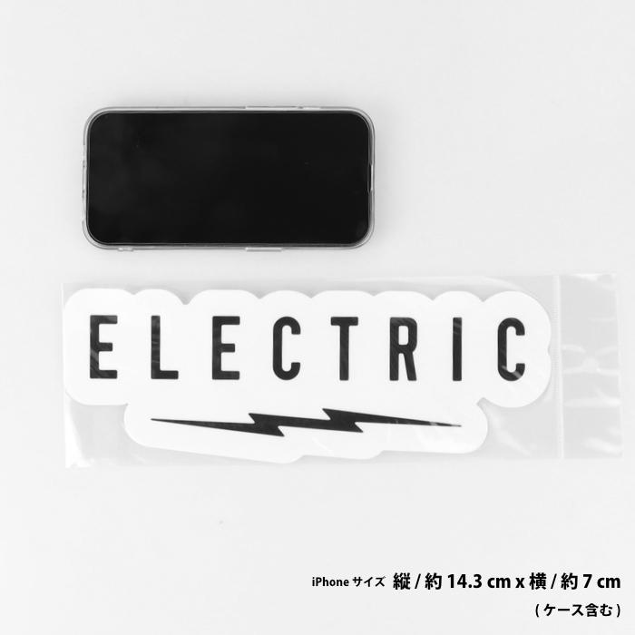 サーフィン ステッカー エレクトリック ELECTRIC UNDERVOLT CLEAR STICKER - XLサイズ E24MA05 ロゴステッカー シールタイプ | ELECTRIC | 01