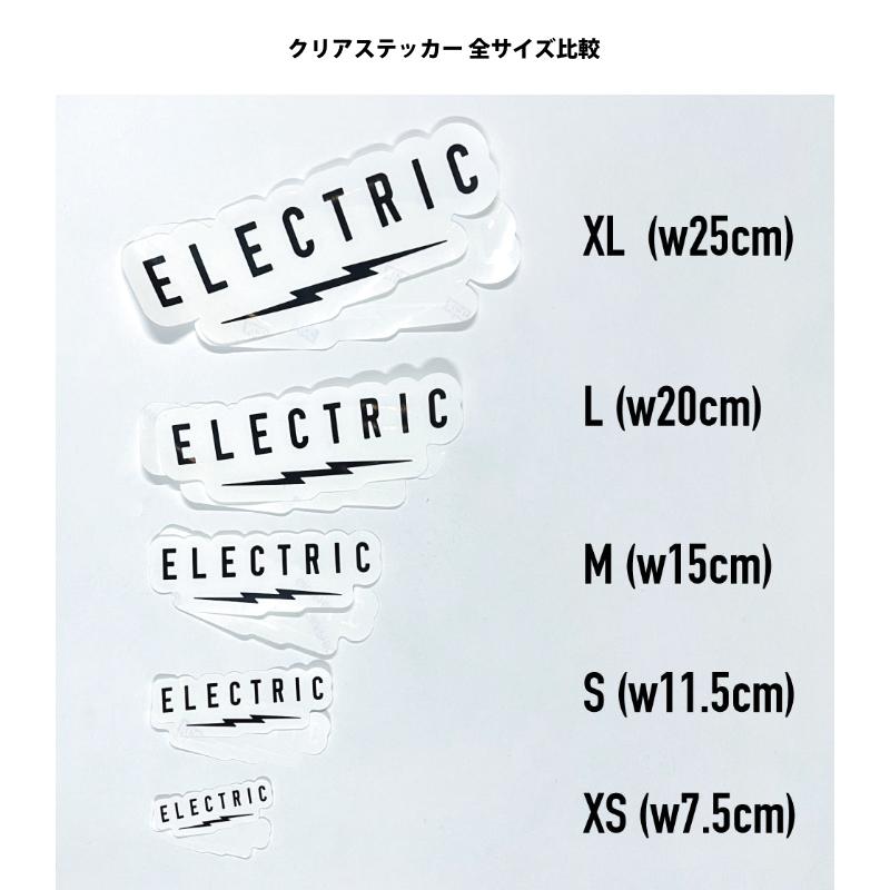 サーフィン ステッカー エレクトリック ELECTRIC UNDERVOLT CLEAR STICKER - XLサイズ E24MA05 ロゴステッカー シールタイプ | ELECTRIC | 03