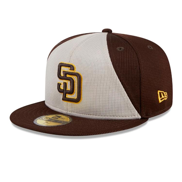 新品 NEWERA SD サンディエゴ ベージュ ニューエラ キャップ MLB 59FIFTY ニューエラ SD キャップ NEWERA 2025 MLB Batting