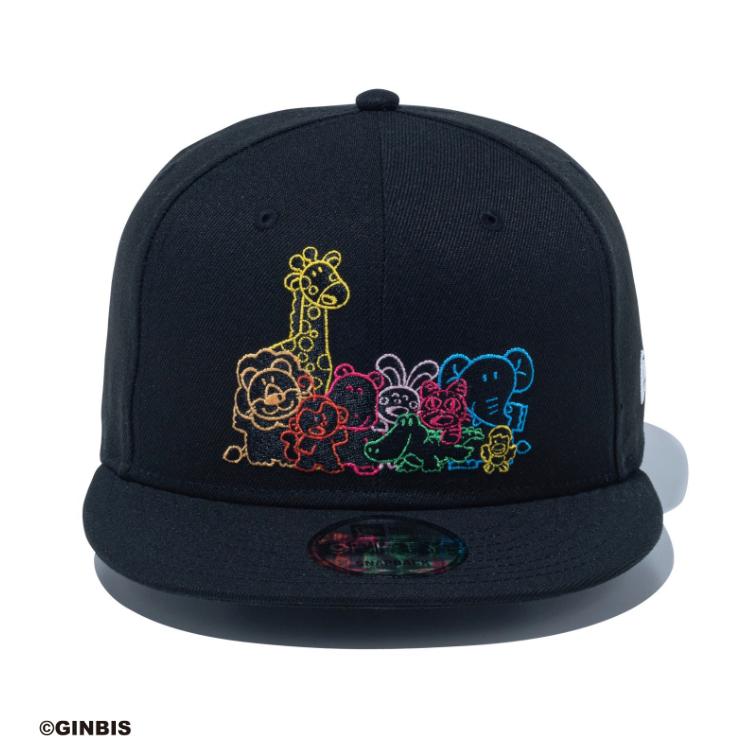 youth 9FIFTY たべっ子どうぶつ 未使用に近い ブラック キッズ　黒 キッズ Youth 9FIFTY たべっ子どうぶつ オールオーバー ブラック
