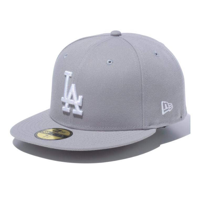 【激レア】美品　ニューエラ×ドジャース 50周年限定キャップ 青×グレー 59FIFTY MLB Snow Day ロサンゼルス・ドジャース ブルー グレー