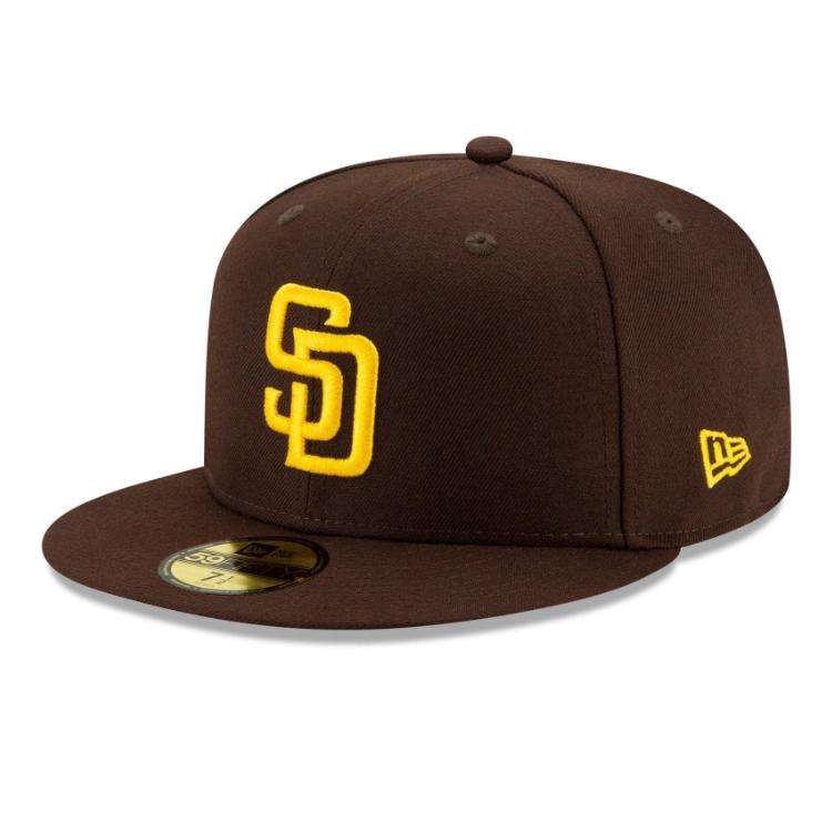 New Era SD サンディエゴ・パドレス キャップ 7 1/4 ブラウン 59FIFTY ニューエラ SD キャップ NEWERA MLBオンフィールド