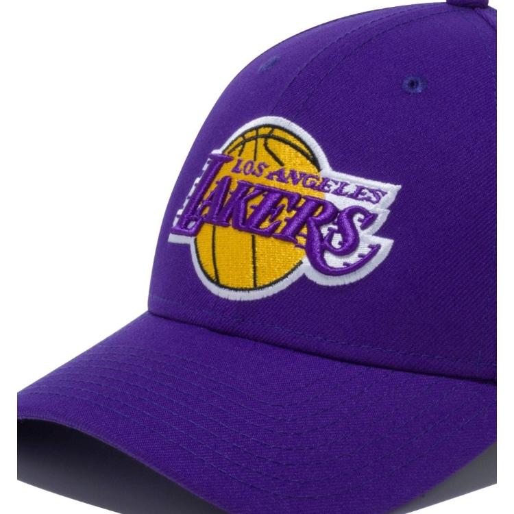 ニューエラ レイカーズ キャップ 9FORTY NEWERA NBA ロサンゼルス・レイカーズ チームカラー 13562123 940 LOSLAK TPUR TEAM パープル 紫 アジャスター｜maniac｜04