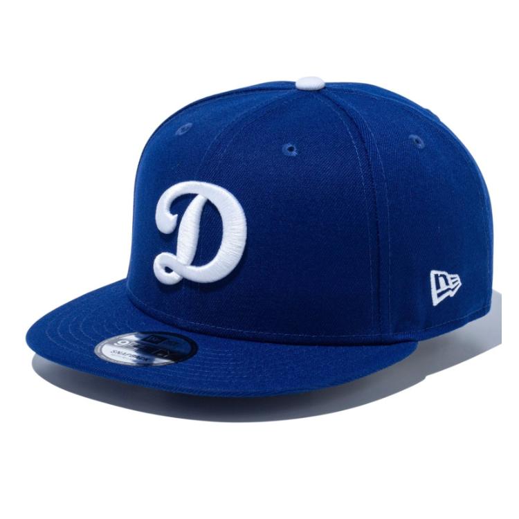 ニューエラ LA キャップ 9FIFTY NEWERA MLB ロサンゼルス・ドジャース Dロゴ ダークロイヤル × ホワイト 14524962 青 白 アジャスター | 9FIFTY | 01