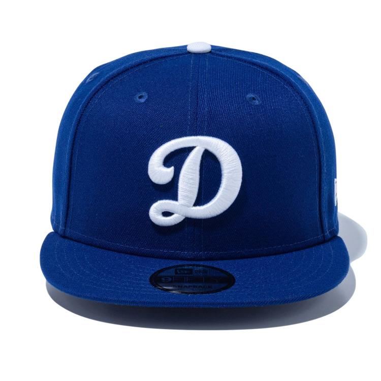 ニューエラ LA キャップ 9FIFTY NEWERA MLB ロサンゼルス・ドジャース Dロゴ ダークロイヤル × ホワイト 14524962 青 白 アジャスター | 9FIFTY | 02