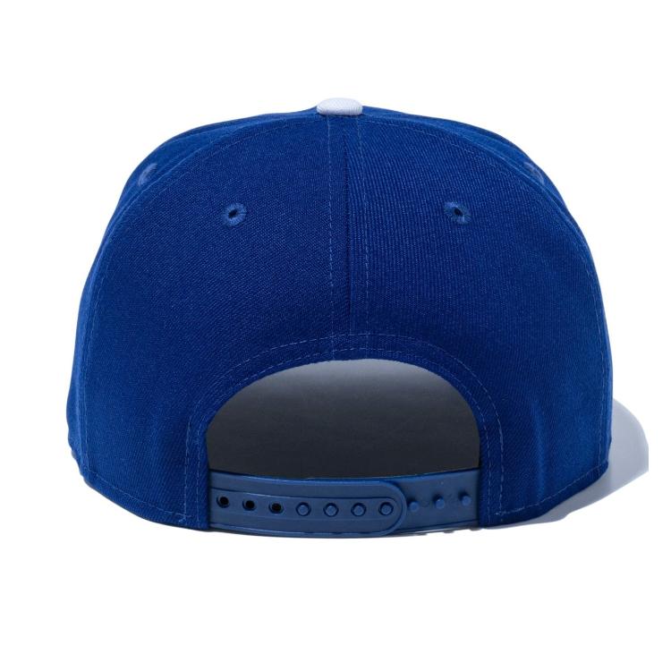 ニューエラ LA キャップ 9FIFTY NEWERA MLB ロサンゼルス・ドジャース Dロゴ ダークロイヤル × ホワイト 14524962 青 白 アジャスター | 9FIFTY | 03