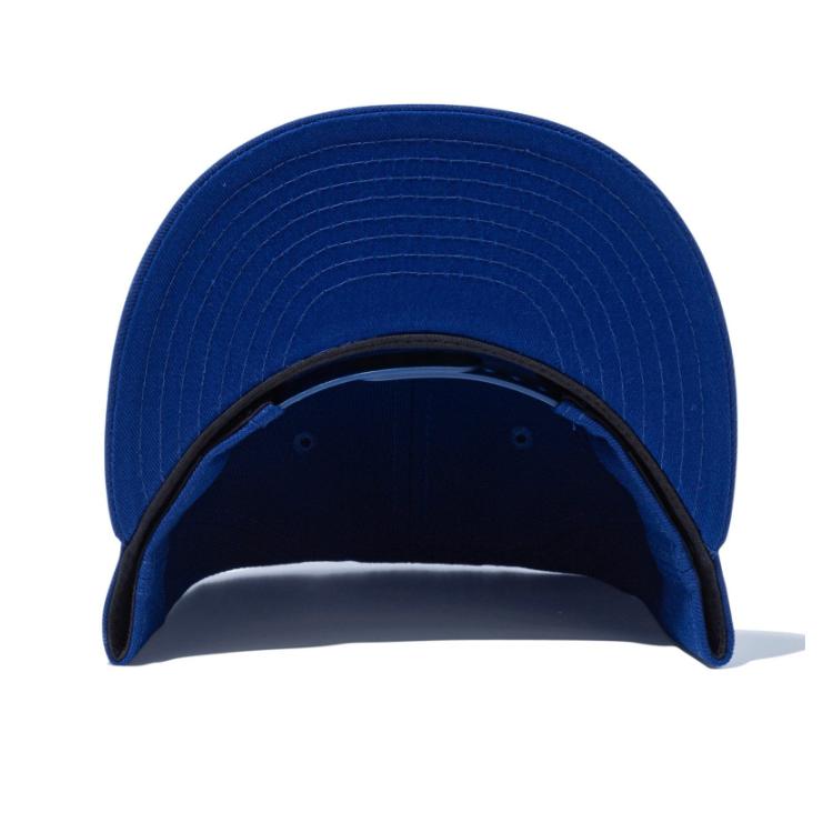 ニューエラ LA キャップ 9FIFTY NEWERA MLB ロサンゼルス・ドジャース Dロゴ ダークロイヤル × ホワイト 14524962 青 白 アジャスター | 9FIFTY | 04